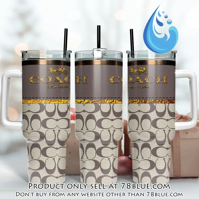 Coach logo stanley tumbler design 40oz logo stanley tumbler ktb1087 78b1805300